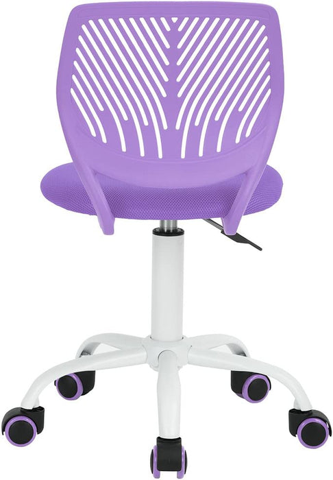 Purple Swivel Chair for Teen Home Office