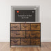 Rustic Brown Dresser with 8 Large Deep Drawers