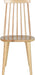 Natural Wood Country Spindle Side Chair, Set of 2