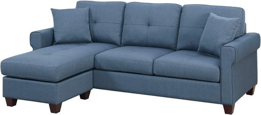 Blue Bobkona Sectional Sofa
