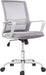 Ergonomic Grey Mesh Desk Chair with Wheels