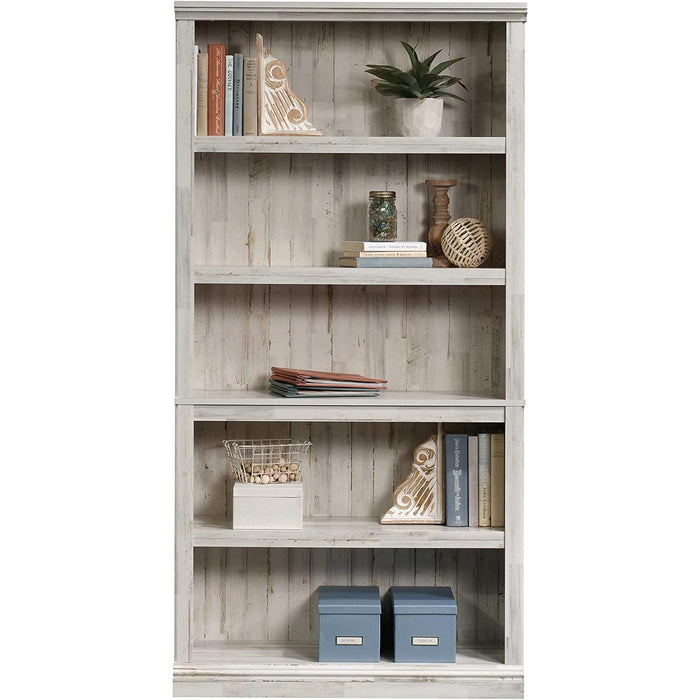White Plank Bookcase with 5 Shelves