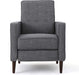 Grey Mid Century Modern Fabric Recliner Set