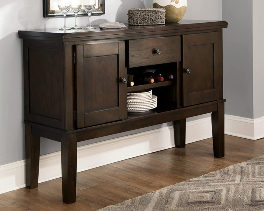 Ashley Haddigan Dark Brown Wine Rack Buffet