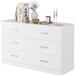 White 6-Drawer Floor Storage Cabinet