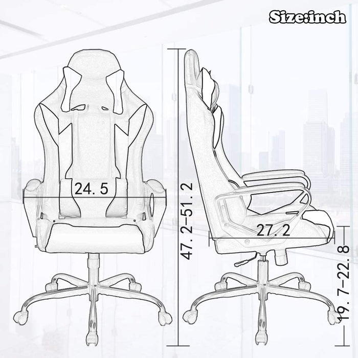 Ergonomic Swivel Chair with Lumbar Support