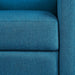 Fabric Recliner Chair Adjustable, Blue