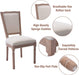 Beige French Bistro Farmhouse Dining Chairs Set of 4