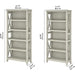Linen White Oak Bookcase Set by Bush Furniture