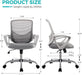 Ergonomic Mesh Office Chair with Armrests and Height Adjustment