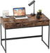 Rustic Brown Small Writing Desk