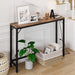 Vintage Industrial Console Table with Charging Station