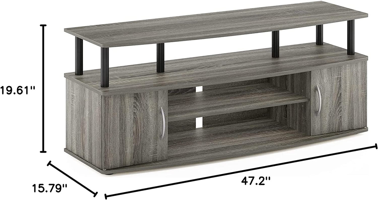 55 Inch TV Stand in French Oak Grey/Black