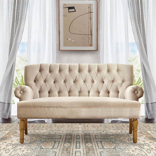 Warm Beige Hermosa Para Sala Love Seat