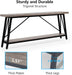 Extra Long Industrial Sofa Table for Living Room