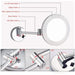 Bathroom Wall-Mounted Acrylic Foldable Retractable Magnifying Mirror