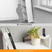 White 6-Tier Bookshelf for Home Display Storage