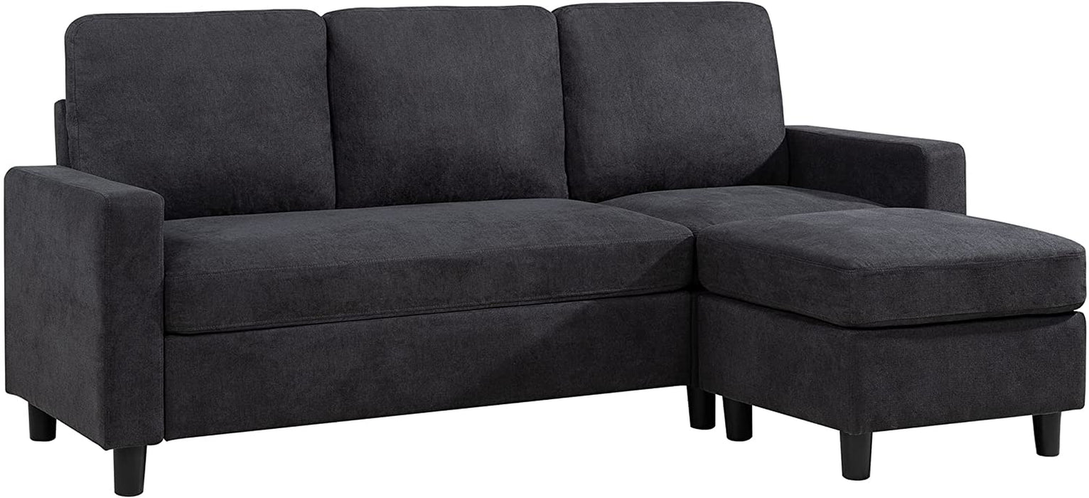 L-Shaped Convertible Sofa for Small Spaces