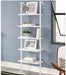 5-Tier Wall Mounted Bookcase with Open Shelves