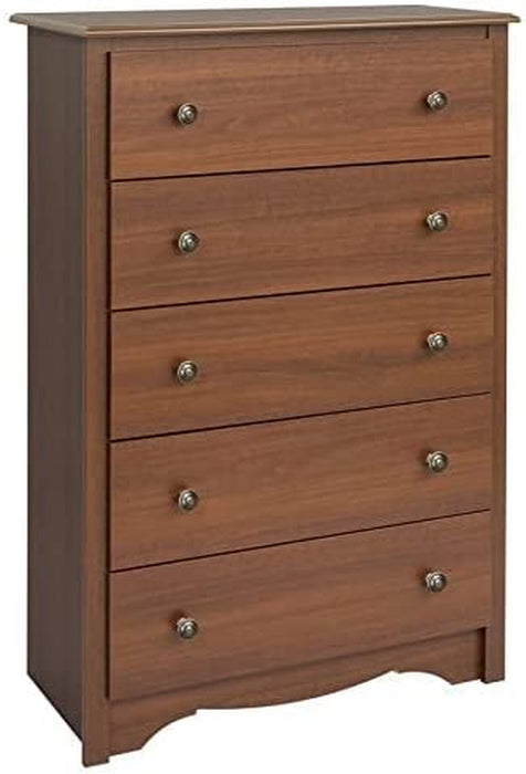 Cherry 5-Drawer Chest, Monterey Collection