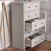 Galano Genoa 5 Drawer Dresser, Dusty Grey Oak