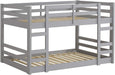 Classic Stackable Twin Bunk Bed, Grey