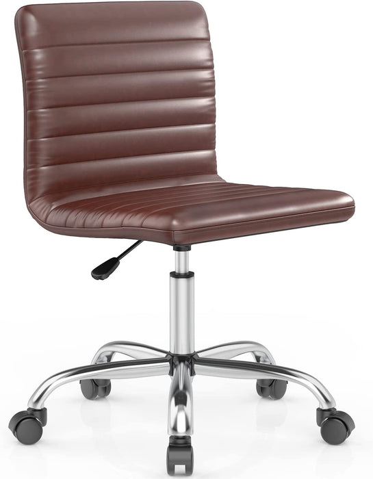 Brown Desk Chairs for Home Office, 14.4D X 18W X 30.5H