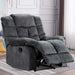 Single Recliner Chairs with Breathable Fabric (Gray)