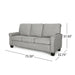 Traditional Grey Fabric 3-Seater Sofa