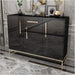 Kitchen Storage Buffet Sideboard, Black