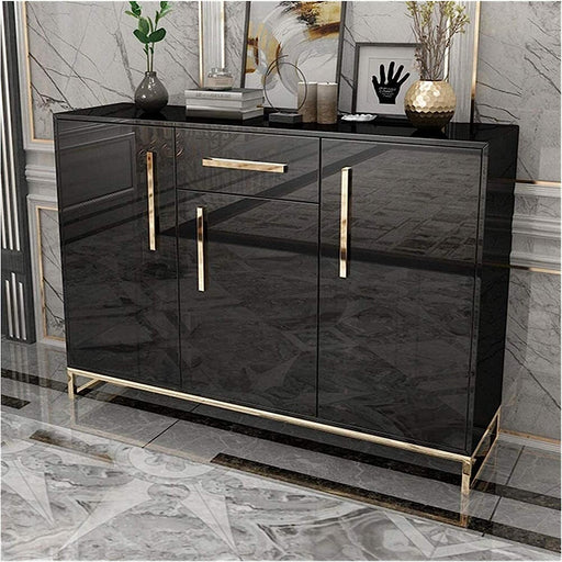 Console Table Buffet Table for Home or Hotel, Black