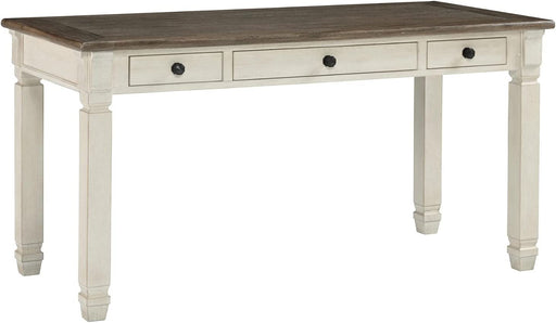 Farmhouse Writing Desk with Drawers, Whitewash