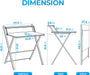 Foldable 2-Tier Desk for Small Spaces