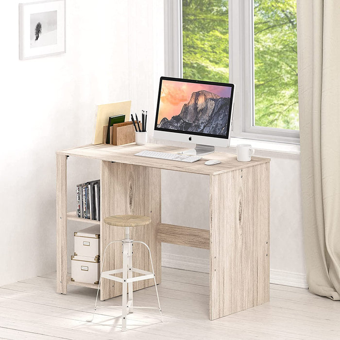 Maple Desk with Shelves for Home Office