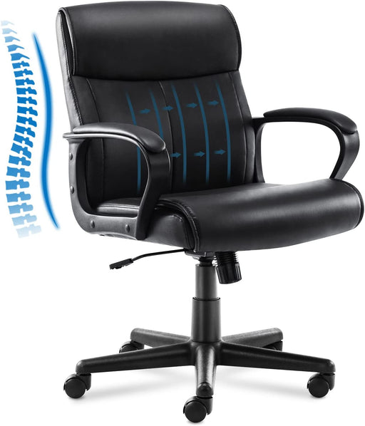Adjustable Swivel Office Chair with Armrests