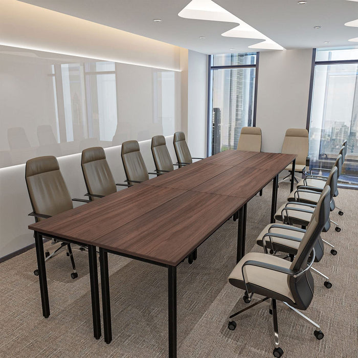 Rustic Walnut Brown Conference Tables for 14