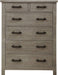 Rustic Gray Austin Solid Wood 6-Drawer Chest