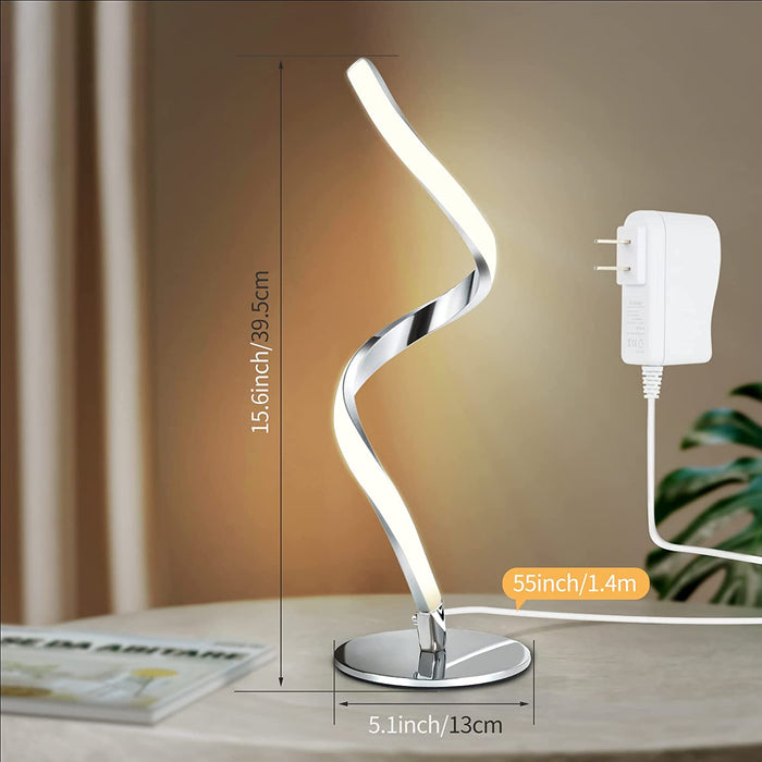 Touch Control Spiral Bedside Lamp in 3 Colors