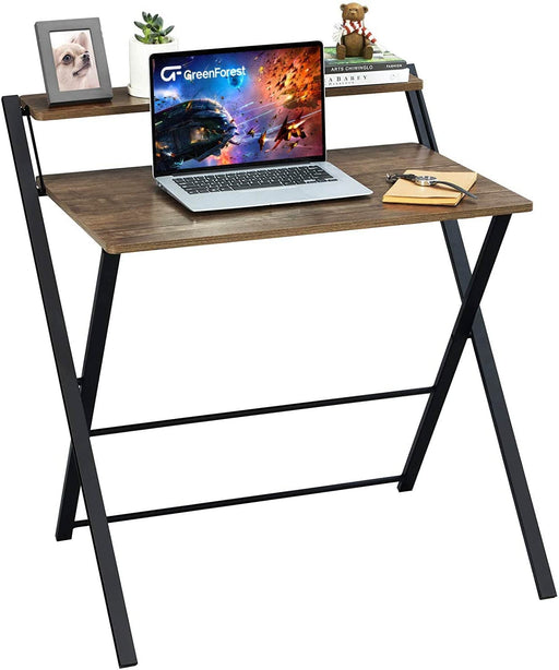 Foldable 2-Tier Desk for Small Spaces