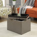 Gray Ottoman with Storage by Designs4Comfort