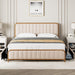 Upholstered King Bed Frame W/ Storage, King