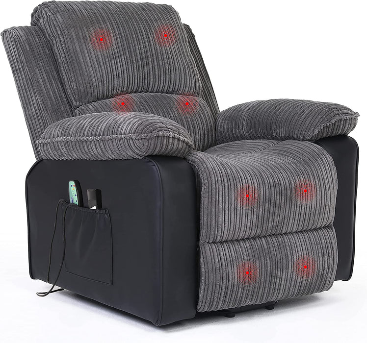 Electric Power Recliner Chair with Heat and Massage