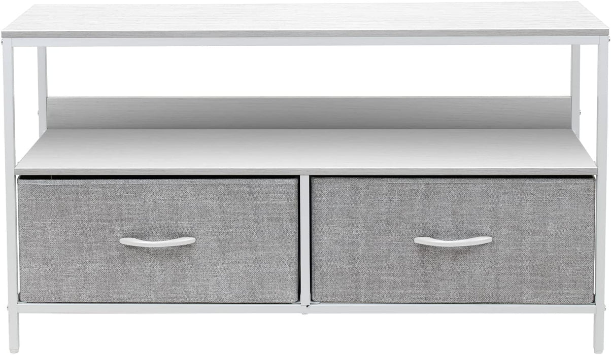 2-Drawer TV Stand Dresser with Storage