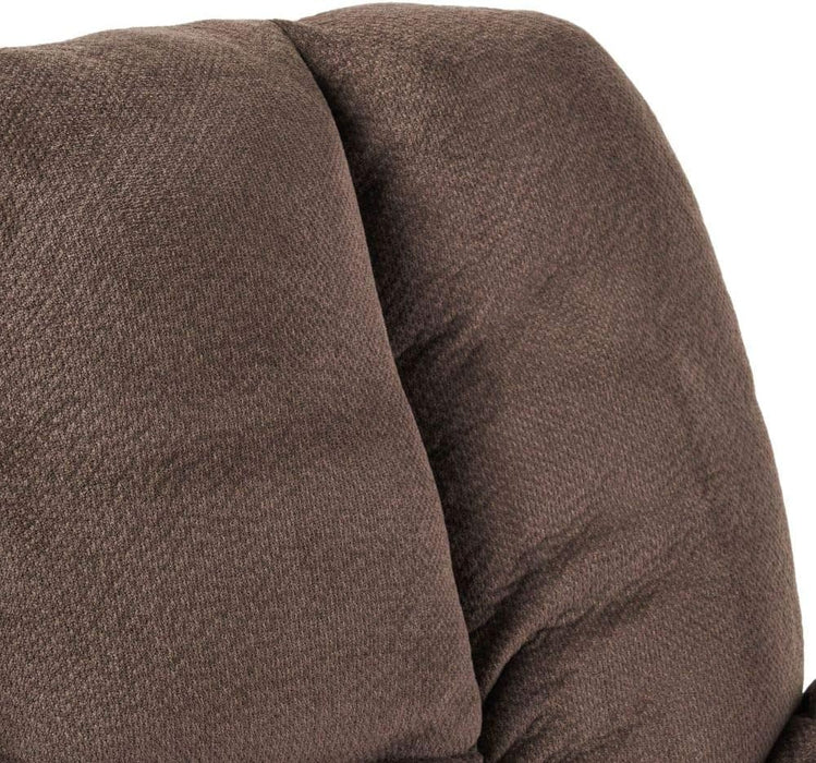 Chocolate Fabric Gliding Recliner Chair