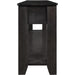Black Console Table with Drawers and Shelf