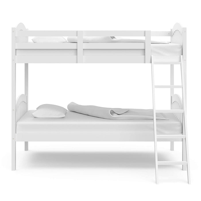 Triple Metal Bunk Bed Frame, White
