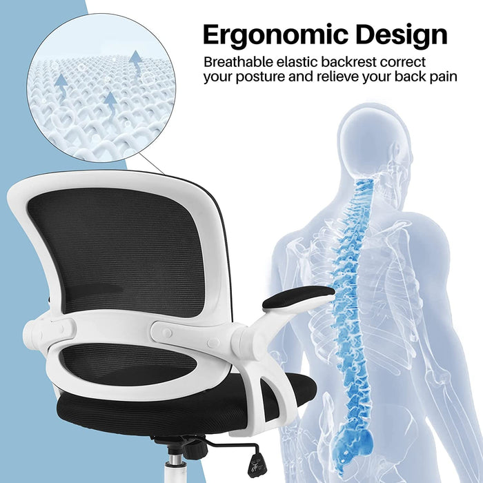 Adjustable Swivel Chair with Breathable Mesh