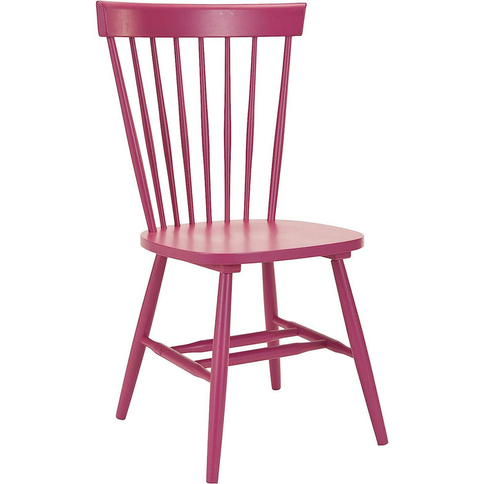 American Homes Collection Raspberry Pink Spindle Side Chair, Set of 2