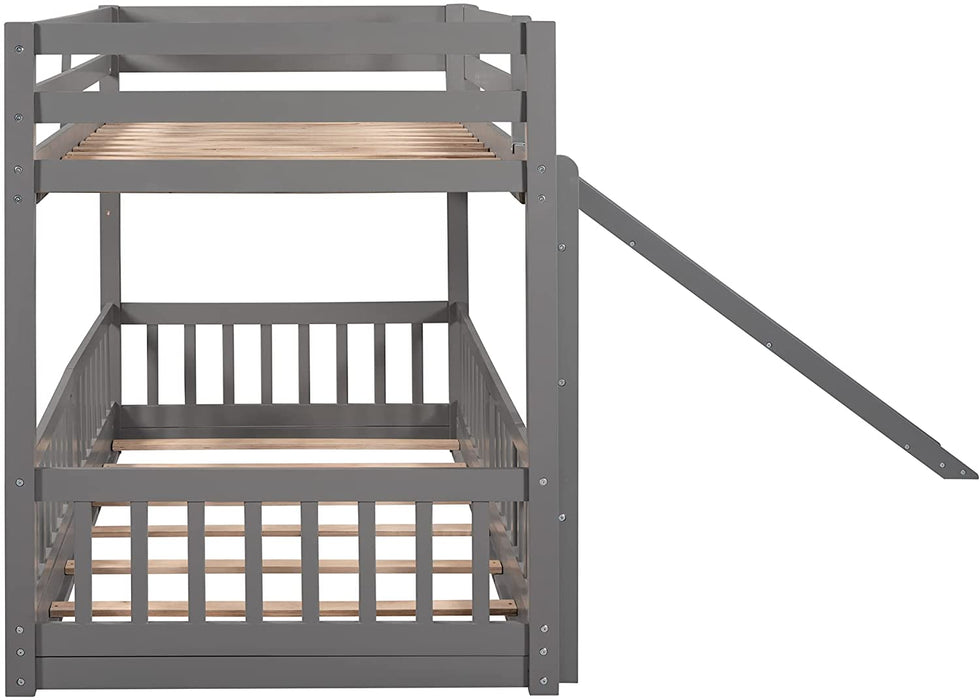 Twin Metal Bunk Bed Frame, Black