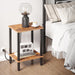 2-Tier Nightstand, End Table for Small Space